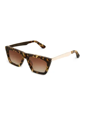 TRENDY - Sunglasses • Gold Brown Tortoise