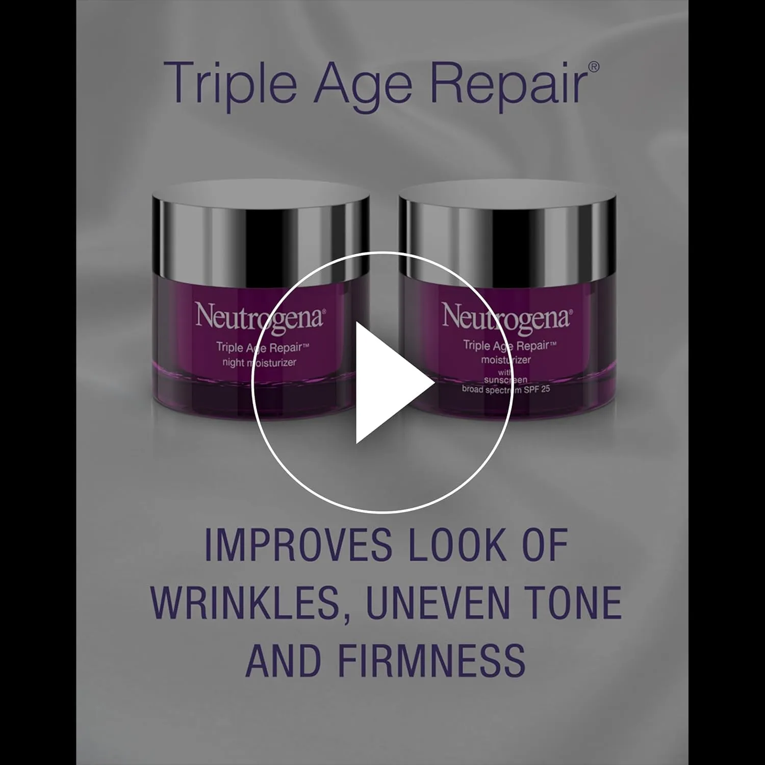 Triple Age Repair Anti-Aging Daily Facial Moisturizer with SPF 25 Sunscreen & Vitamin C, Firming Anti-Wrinkle Face & Neck Cream for Dark Spots, Glycerin & Shea Butter, 1.7 Oz
