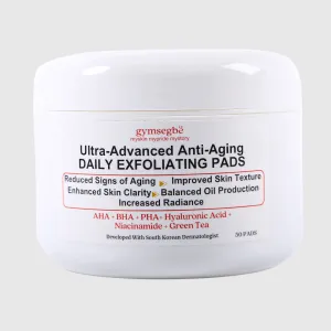 Ultra-Advanced Anti-Aging Daily Resurfacing Pads AHA   BHA   PHA  Hyaluronic Acid   Niacinamide   Green Tea - I Jar