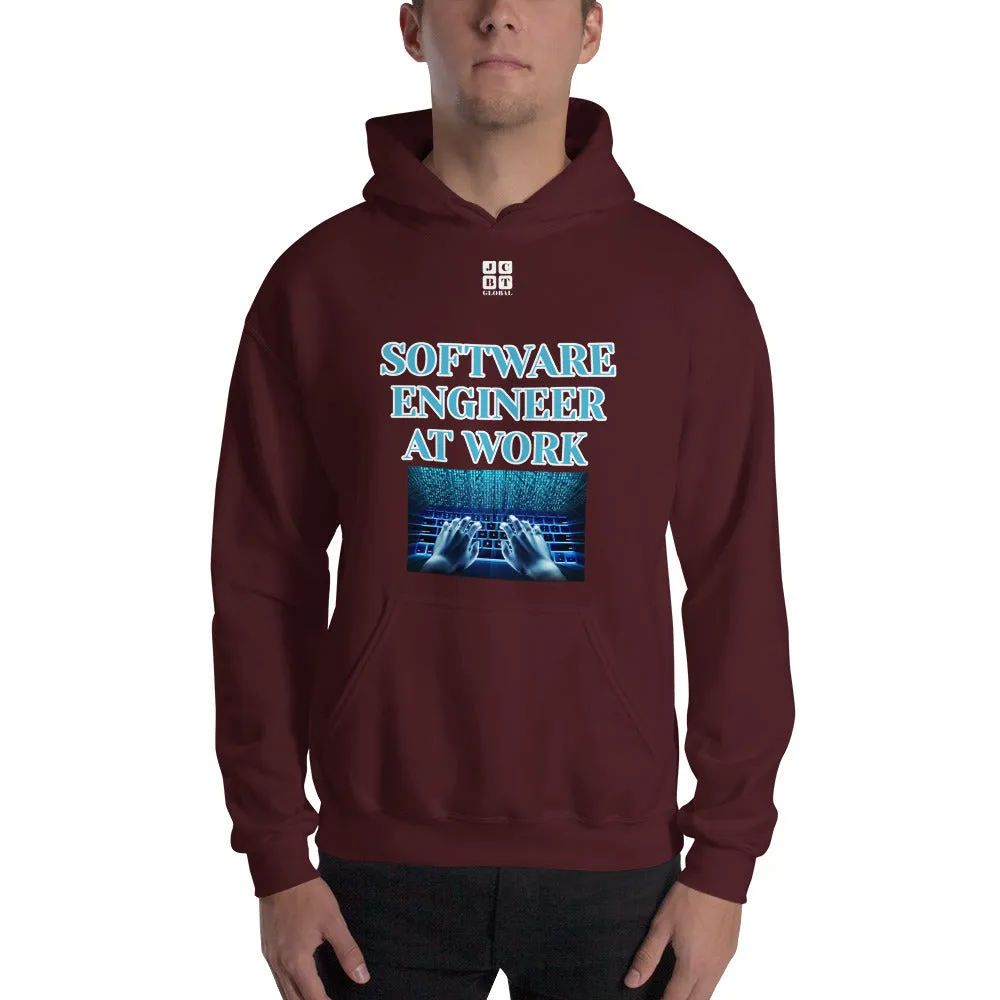 Unisex Hoodie "1042-0081 Software Engineer At Work (White Logo)"