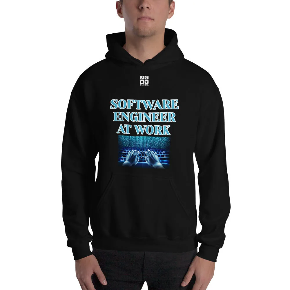 Unisex Hoodie "1042-0081 Software Engineer At Work (White Logo)"