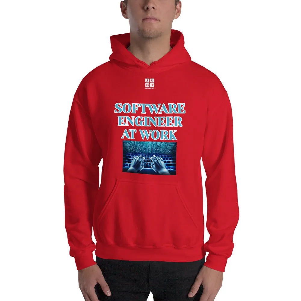 Unisex Hoodie "1042-0081 Software Engineer At Work (White Logo)"