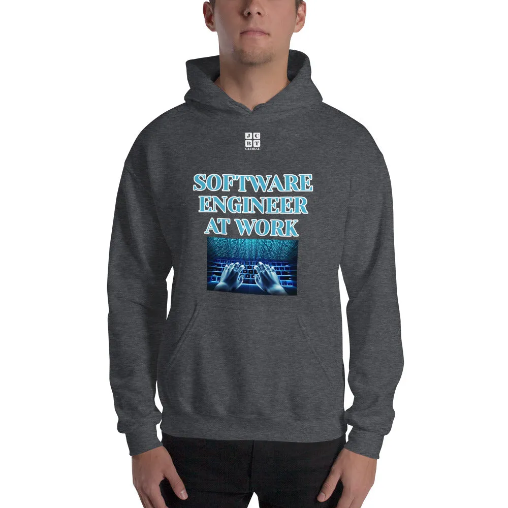 Unisex Hoodie "1042-0081 Software Engineer At Work (White Logo)"