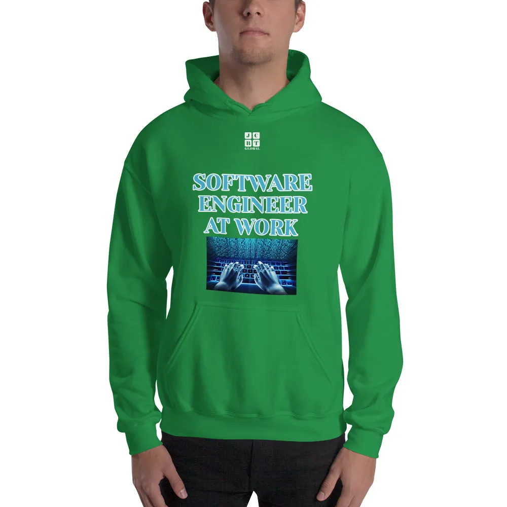 Unisex Hoodie "1042-0081 Software Engineer At Work (White Logo)"