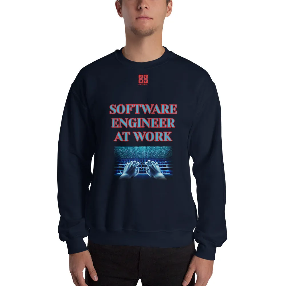 Unisex Sweatshirt "1032-0081 Software Engineer At Work (Red Logo)"
