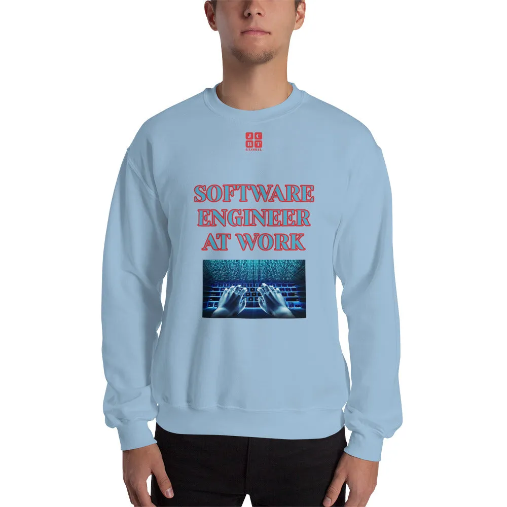 Unisex Sweatshirt "1032-0081 Software Engineer At Work (Red Logo)"
