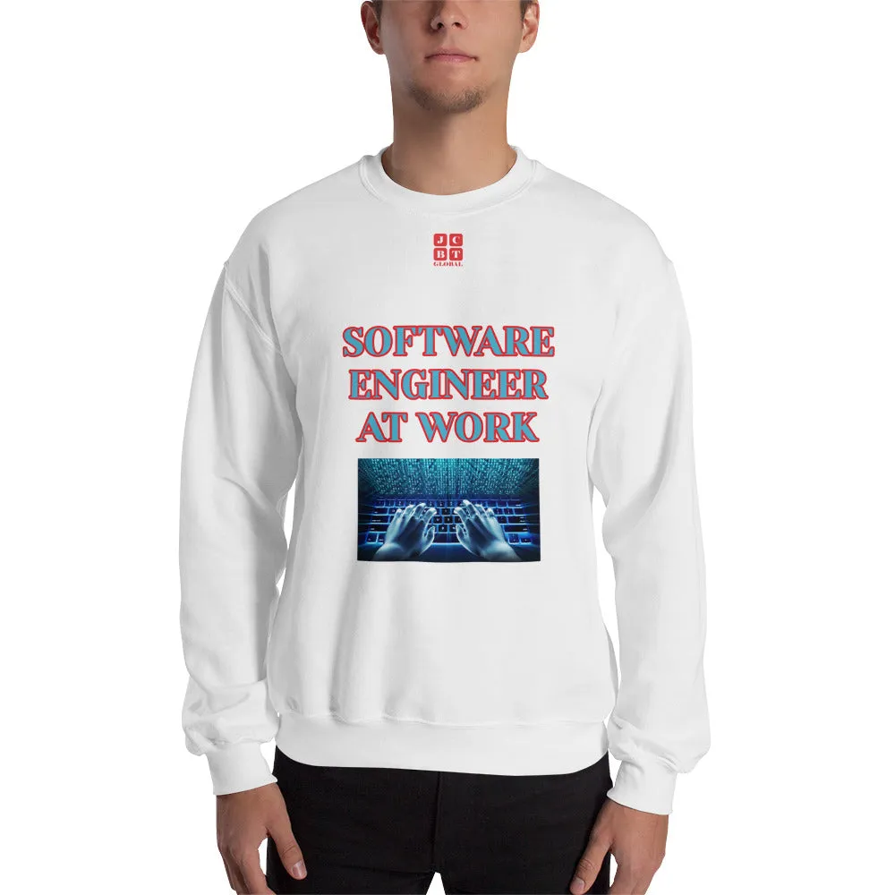 Unisex Sweatshirt "1032-0081 Software Engineer At Work (Red Logo)"