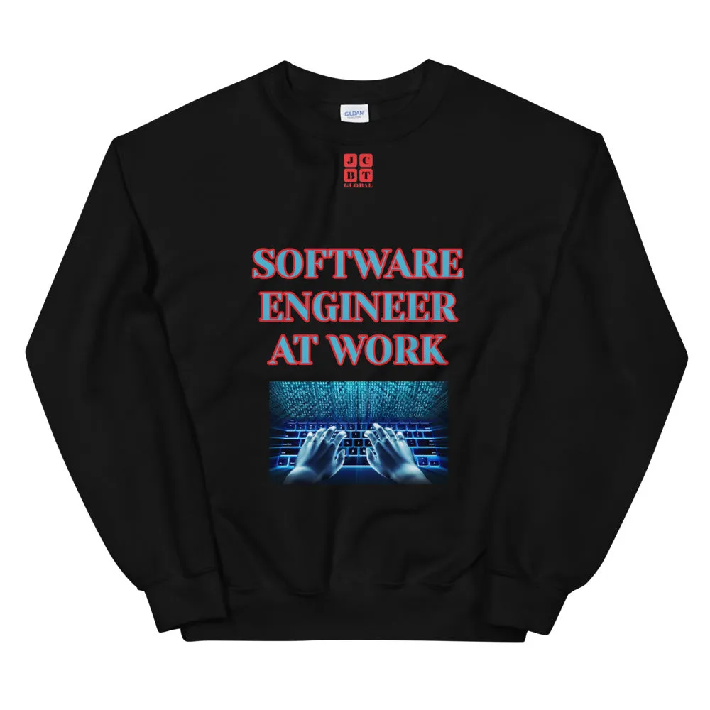 Unisex Sweatshirt "1032-0081 Software Engineer At Work (Red Logo)"