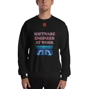 Unisex Sweatshirt "1032-0081 Software Engineer At Work (Red Logo)"