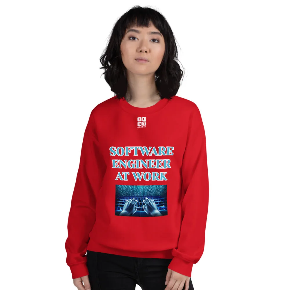 Unisex Sweatshirt "2032-0081 Software Engineer At Work (White Logo)"
