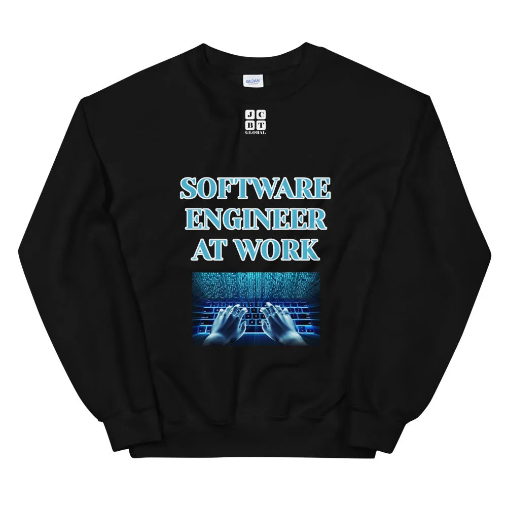 Unisex Sweatshirt "2032-0081 Software Engineer At Work (White Logo)"