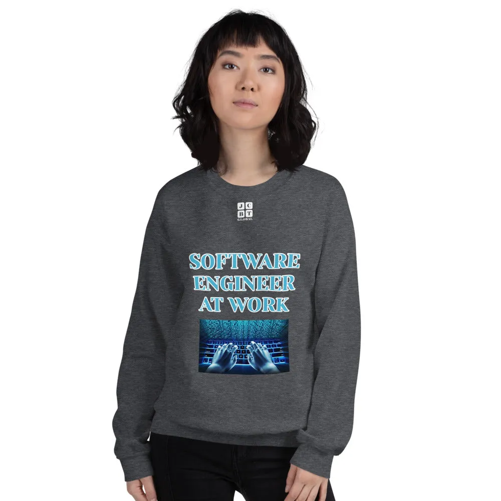 Unisex Sweatshirt "2032-0081 Software Engineer At Work (White Logo)"