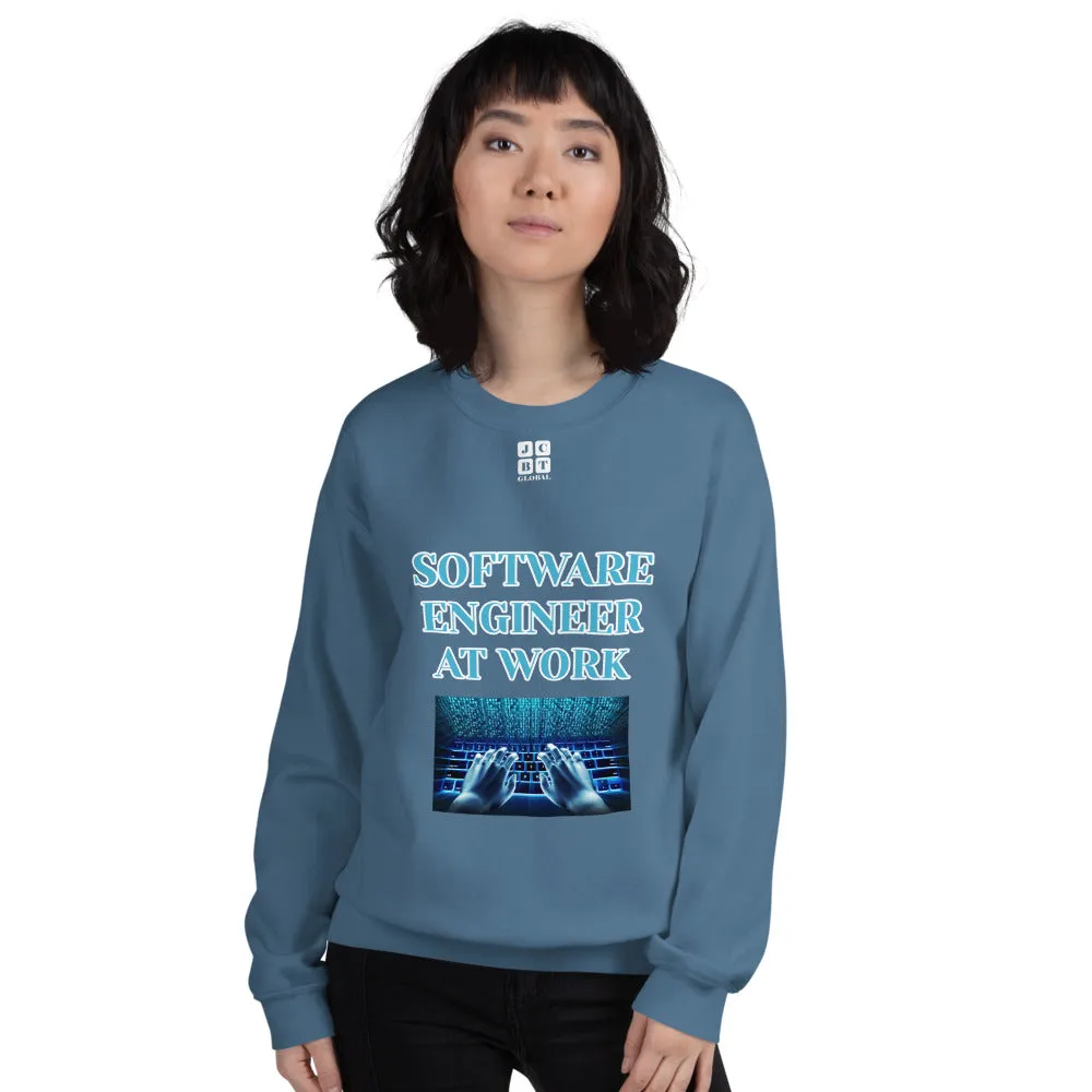 Unisex Sweatshirt "2032-0081 Software Engineer At Work (White Logo)"
