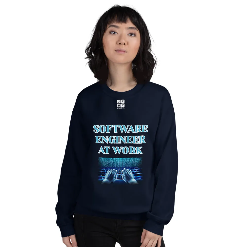 Unisex Sweatshirt "2032-0081 Software Engineer At Work (White Logo)"