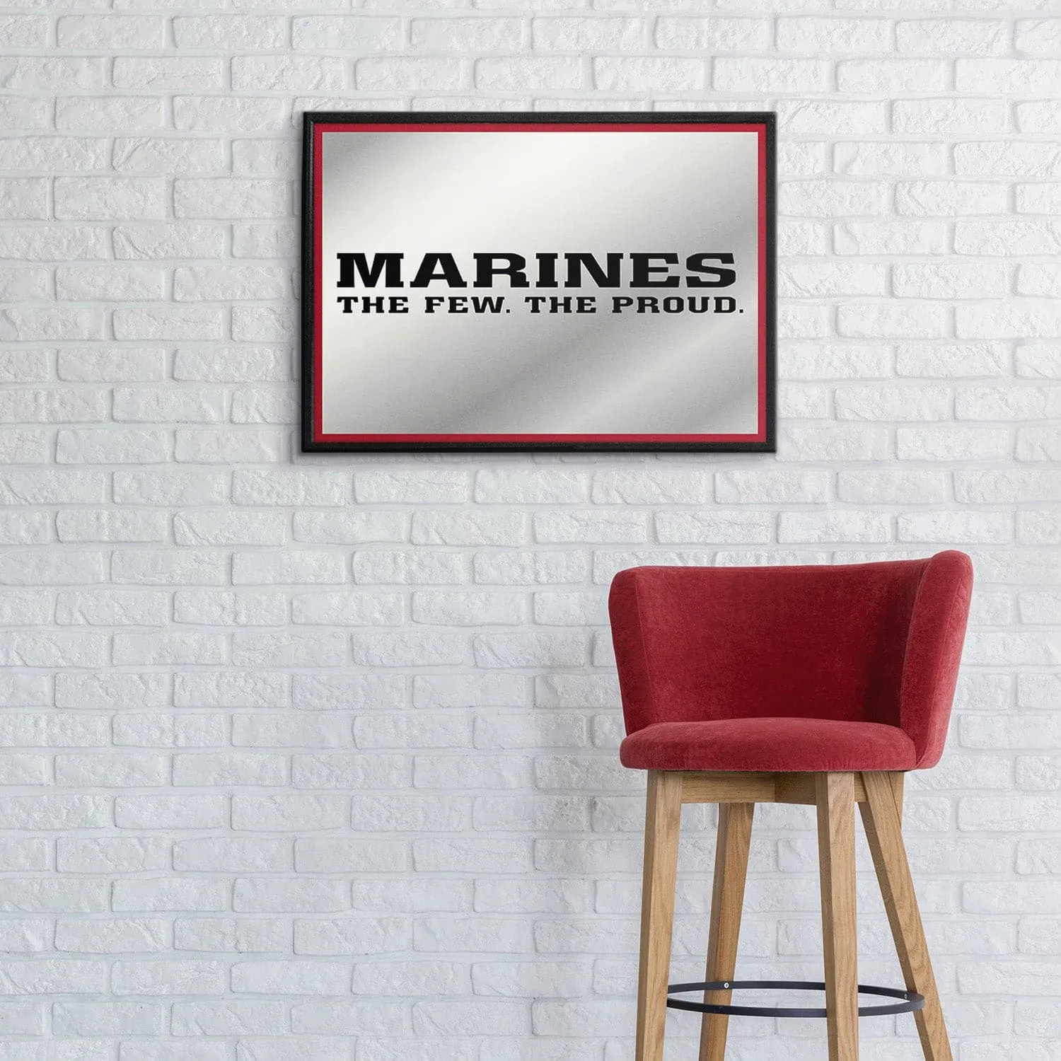 US Marine Corps: Marines - Framed Mirrored Wall Sign