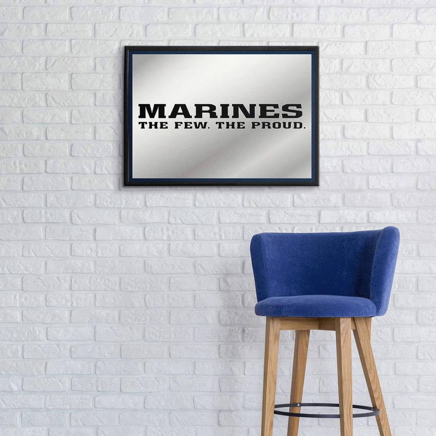 US Marine Corps: Marines - Framed Mirrored Wall Sign