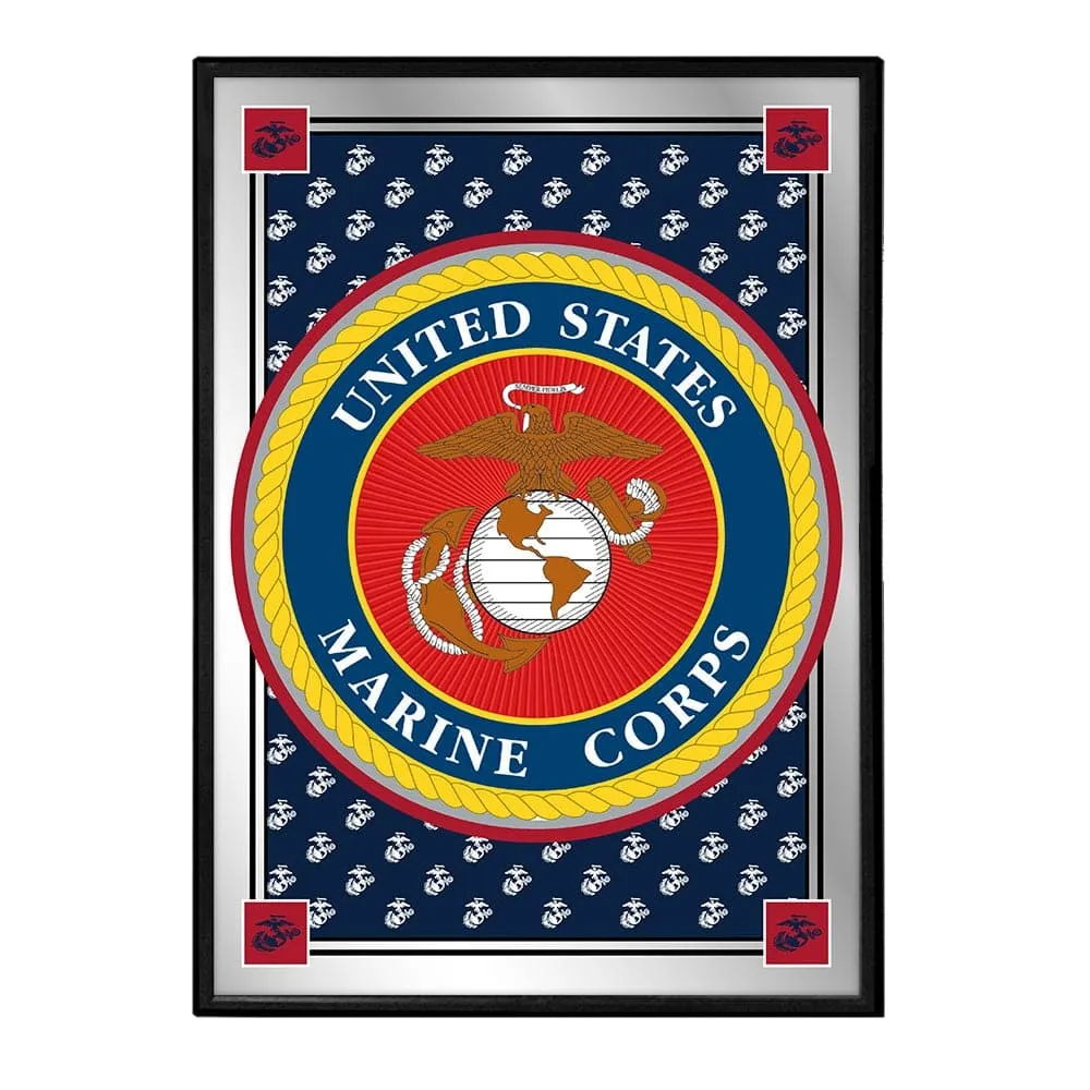 US Marine Corps: Military Pride - Framed Mirrored Wall Sign