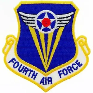 US Military USAF 4th Air Force Shield Patch