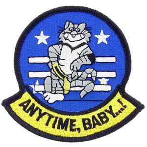 US Military USN F-14 Tomcat Anytime Baby Patch