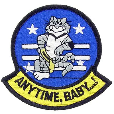 US Military USN F-14 Tomcat Anytime Baby Patch