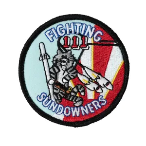 US Military USN Fighting Sundowners 111 Iron On Patch