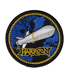 US Military USN Harpoon Iron On Patch