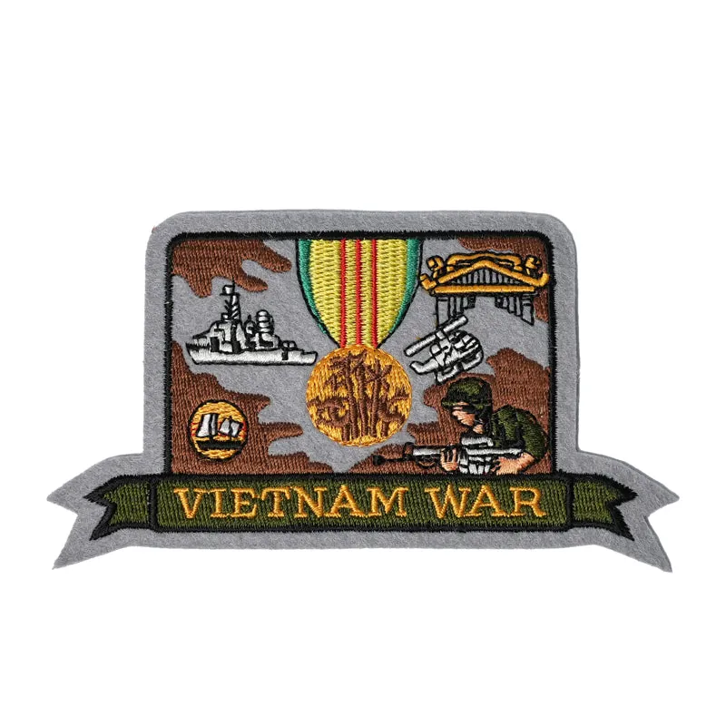 US Military Vietnam War SVC Medal Iron On Patch