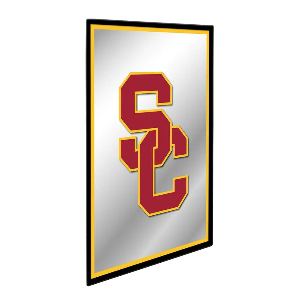 USC Trojans: SC - Framed Mirrored Wall Sign