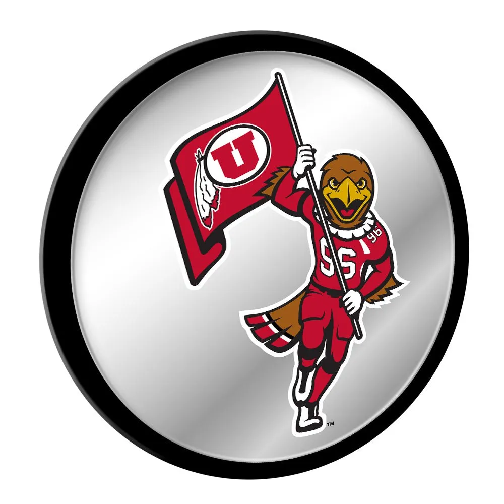 Utah Utes: Mascot - Modern Disc Mirrored Wall Sign