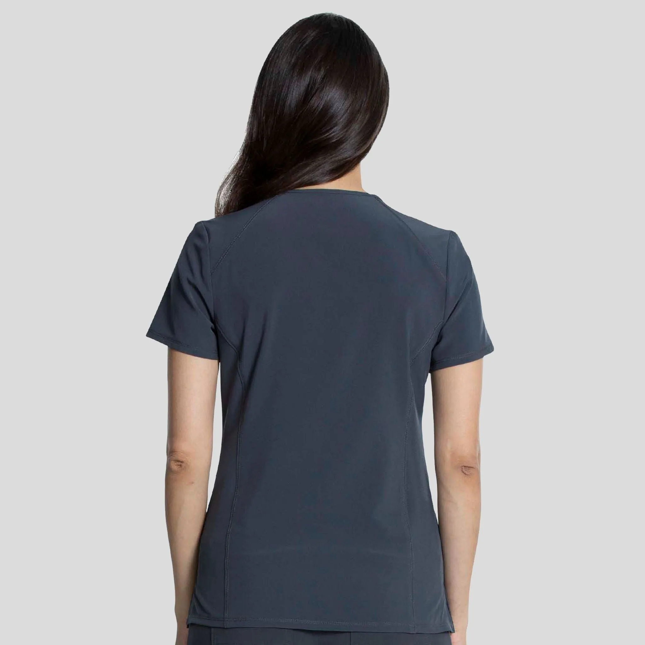 V-Neck Top | Pewter