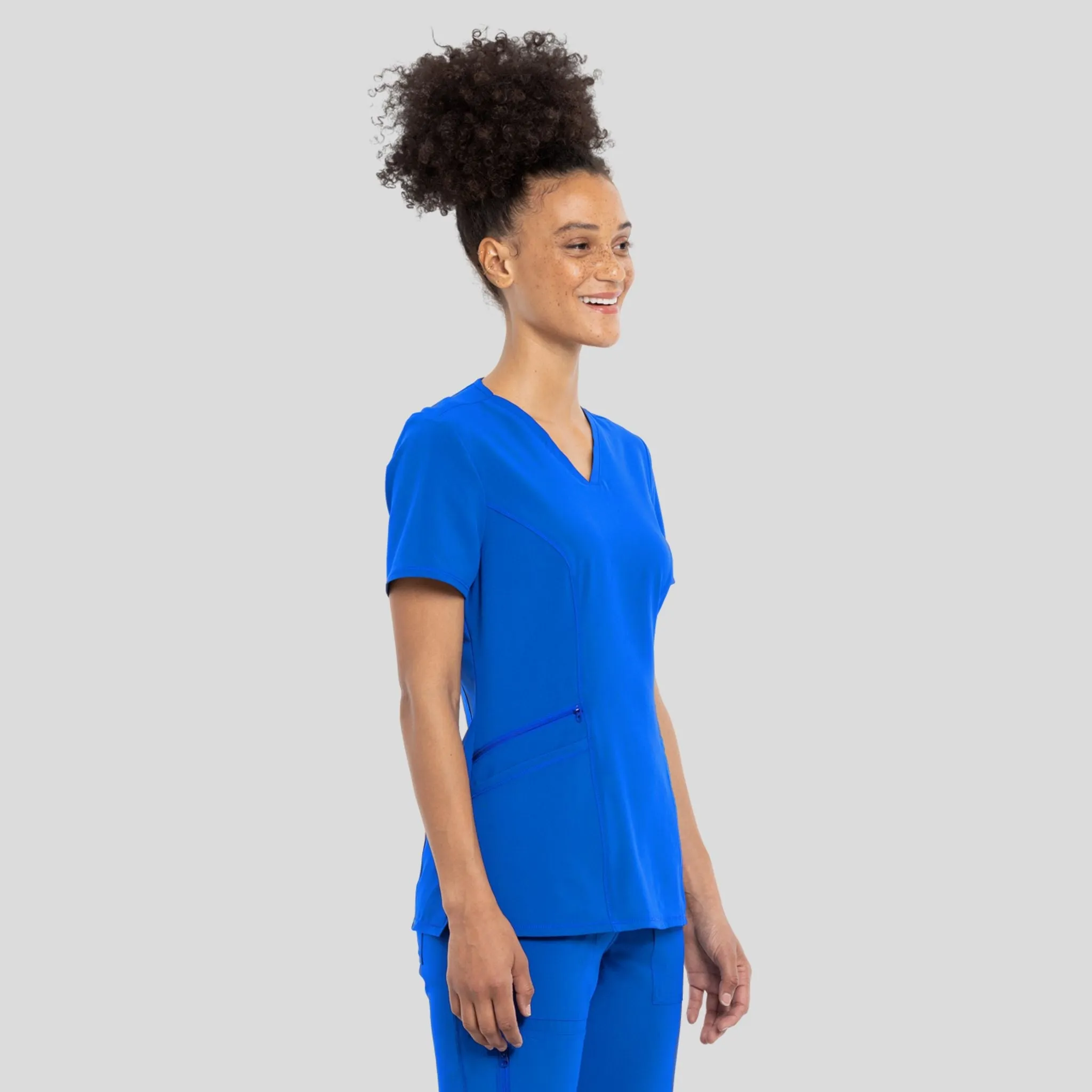V-Neck Top | Royal