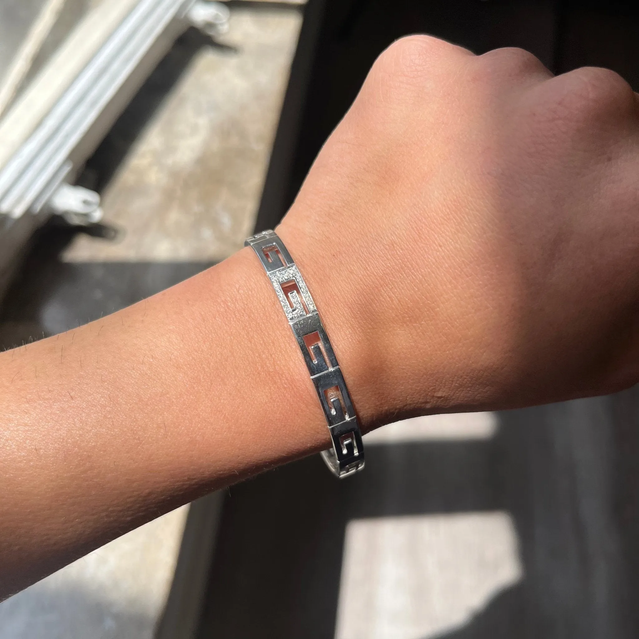 Vintage Open Work G Logo Cuff by Gucci