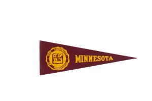Vintage University of Minnesota Felt Flag
