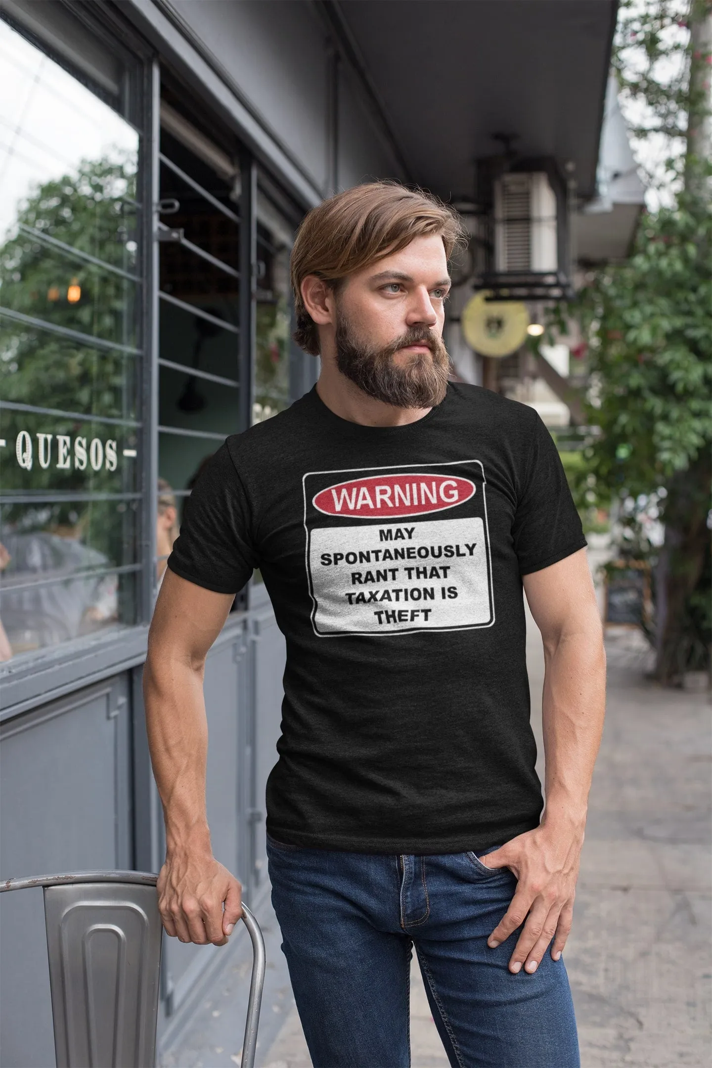 Warning Rant Taxation is Theft T Shirt