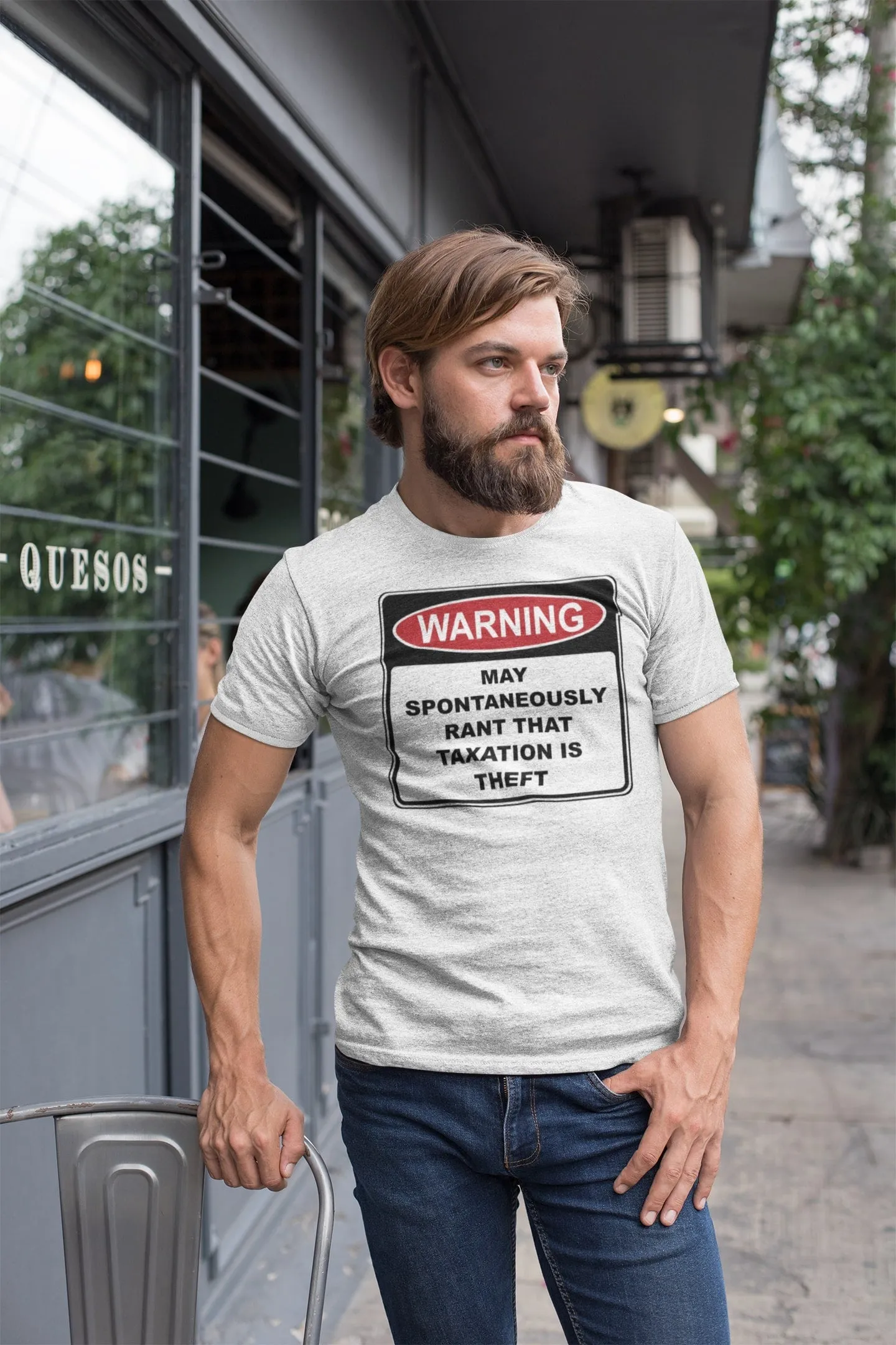 Warning Rant Taxation is Theft T Shirt