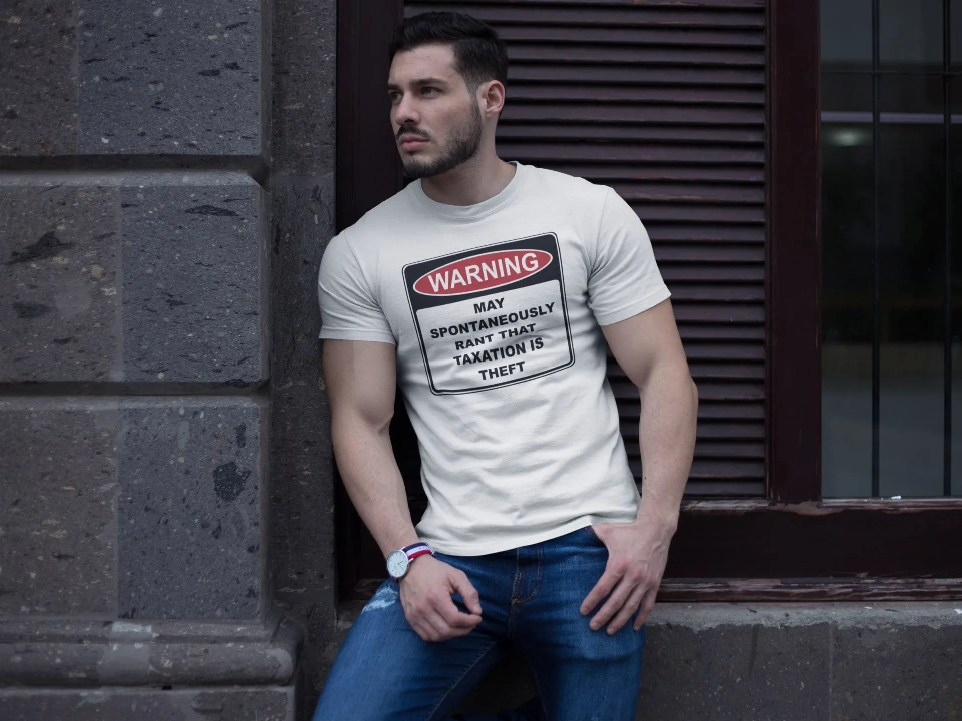 Warning Rant Taxation is Theft T Shirt