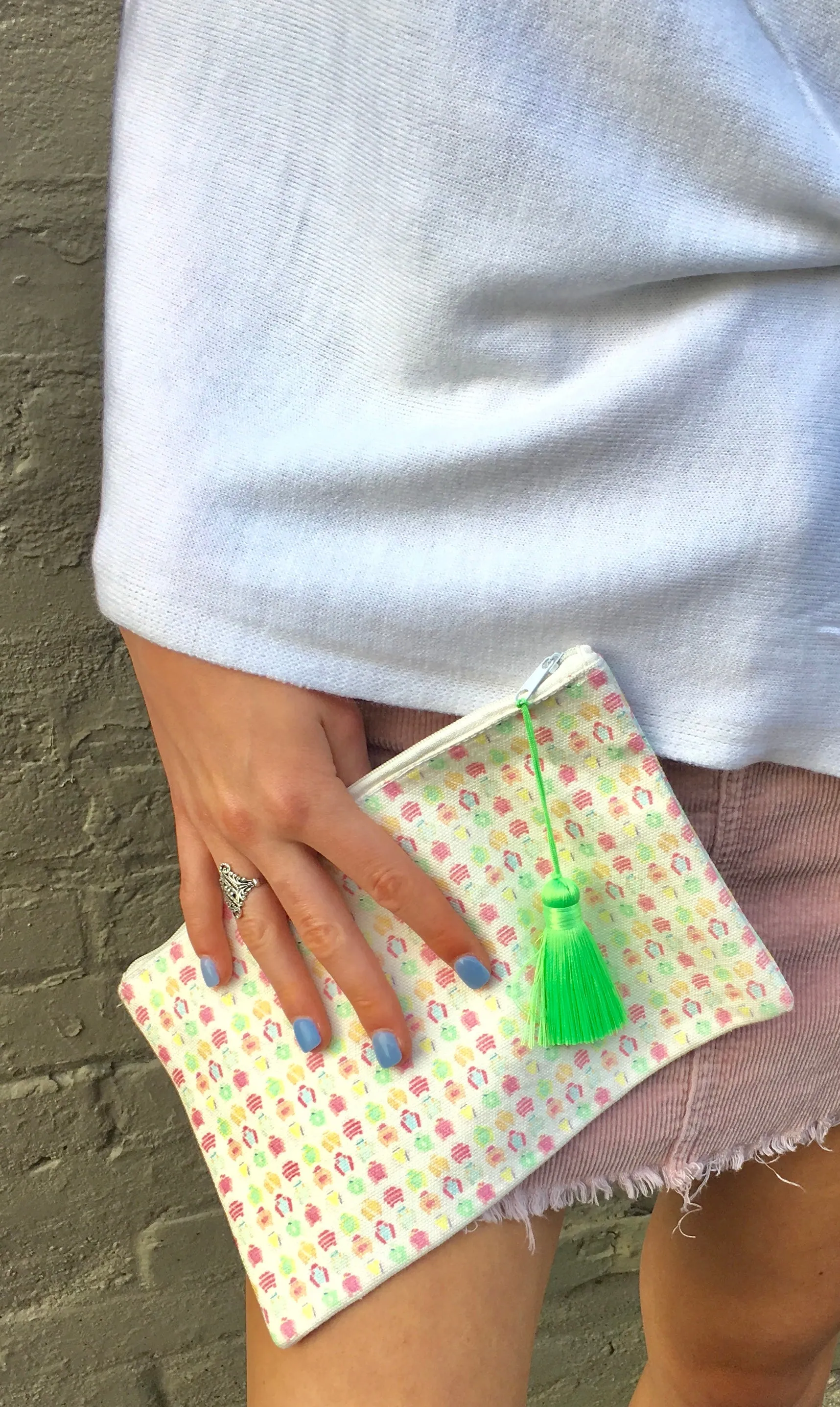Water color silks  Pochette