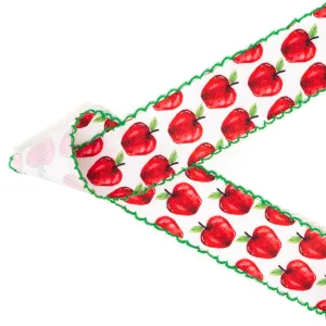 Watercolor Apples Moonstitch (Emerald)