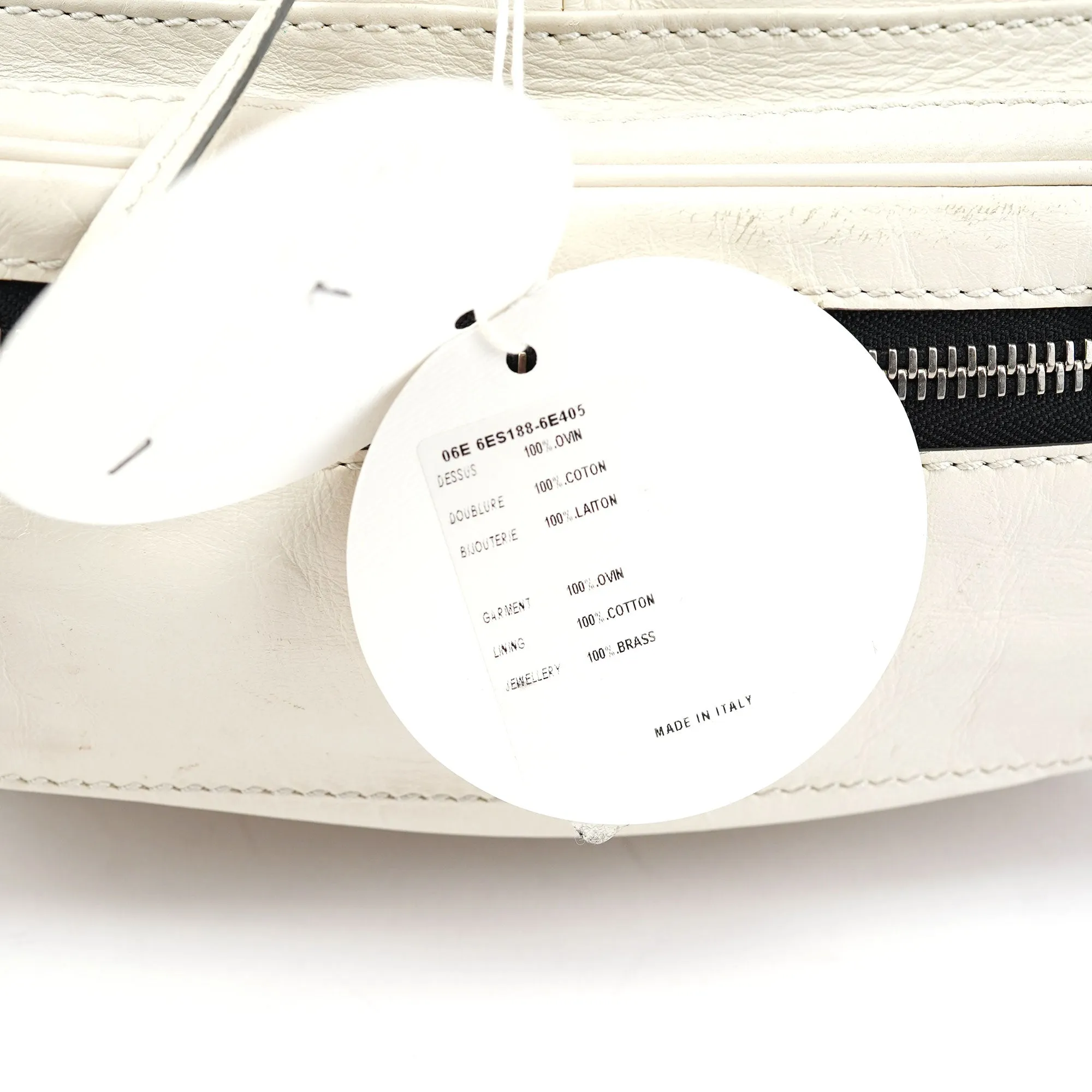 White Leather Betty Chain Shoulder Bag