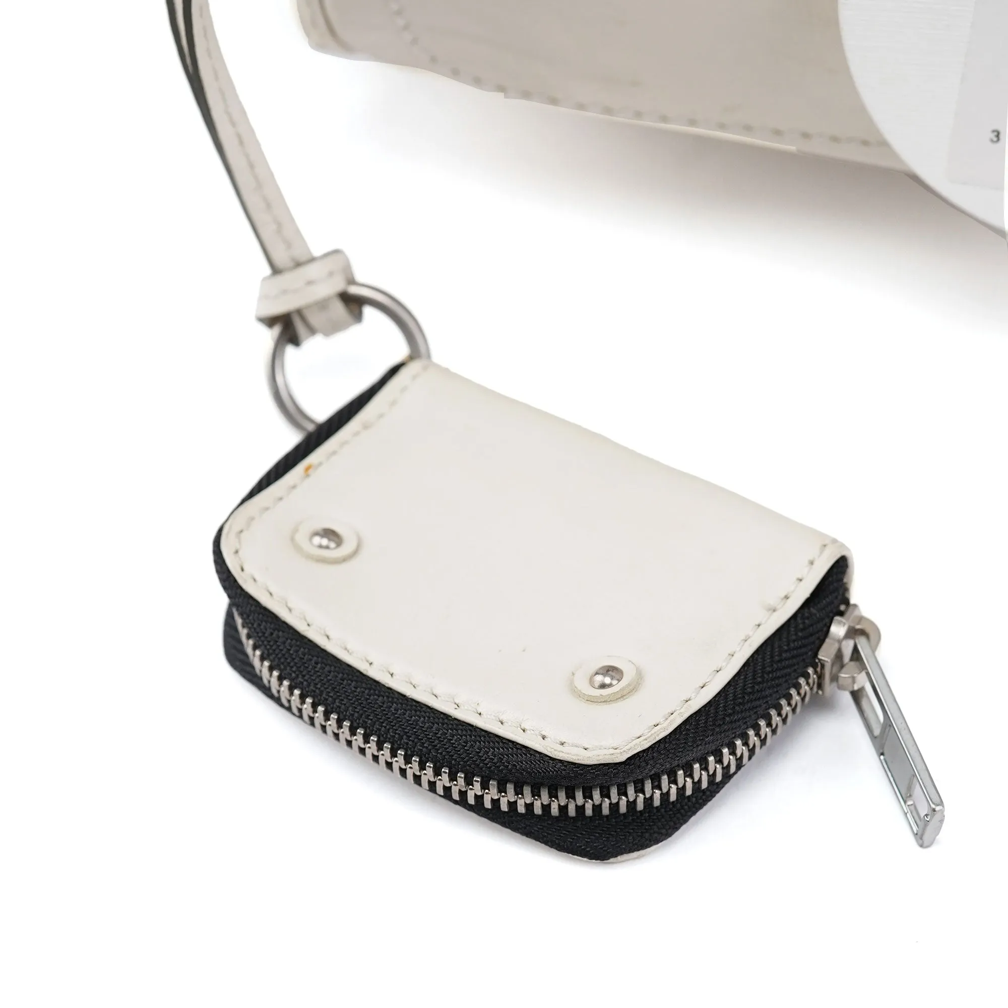 White Leather Betty Chain Shoulder Bag