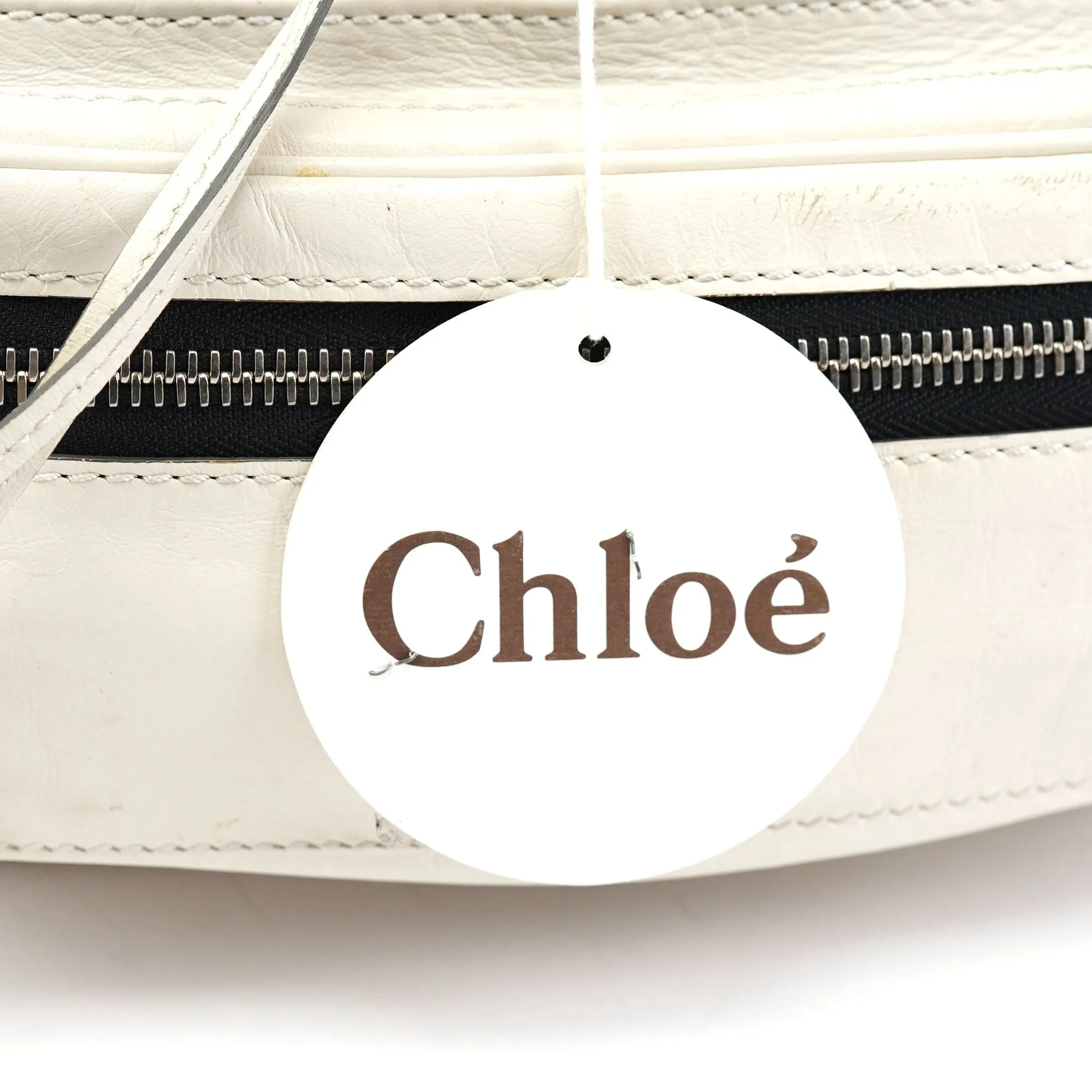 White Leather Betty Chain Shoulder Bag