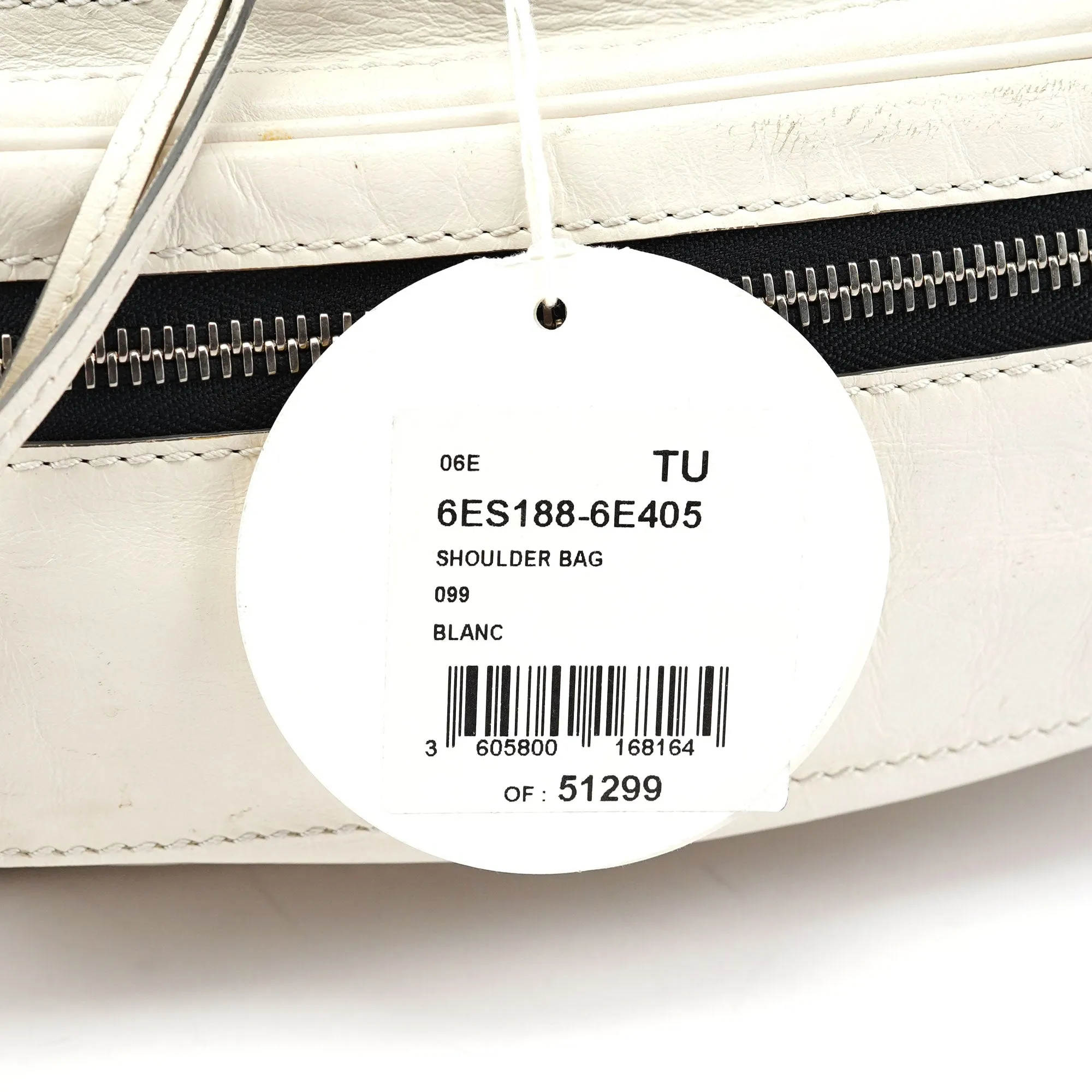 White Leather Betty Chain Shoulder Bag