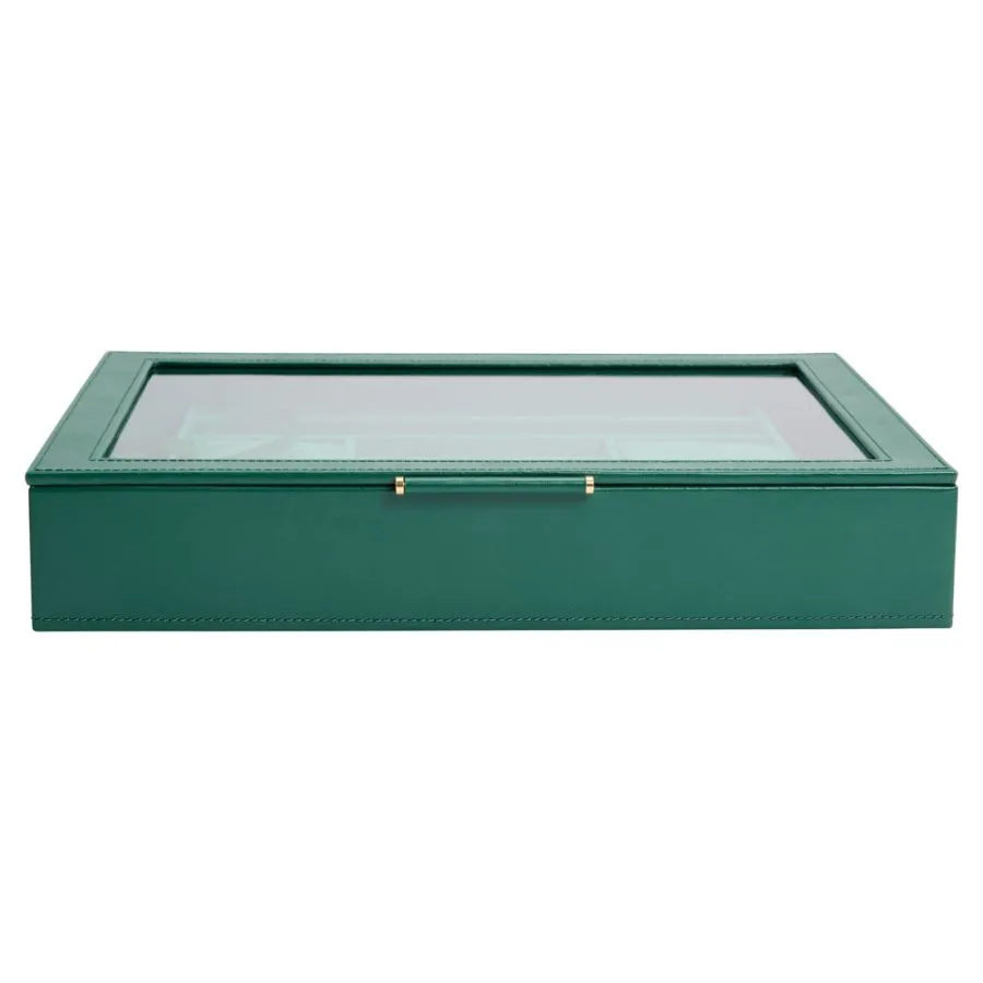 Wolf Sophia Jewelry Box with Window - Forest Green