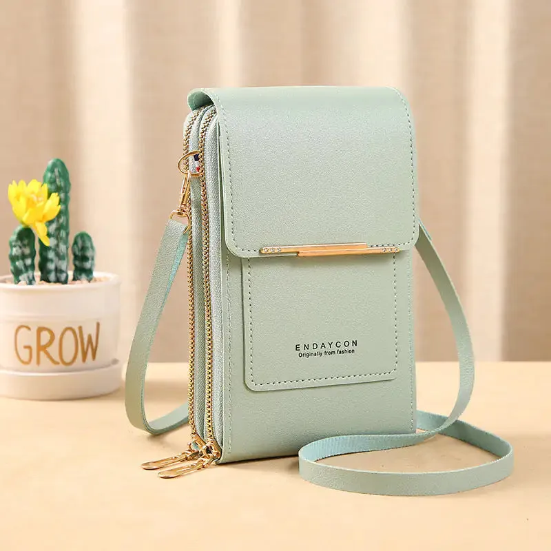 Women's RFID Anti-theft Leather Shoulder Bag