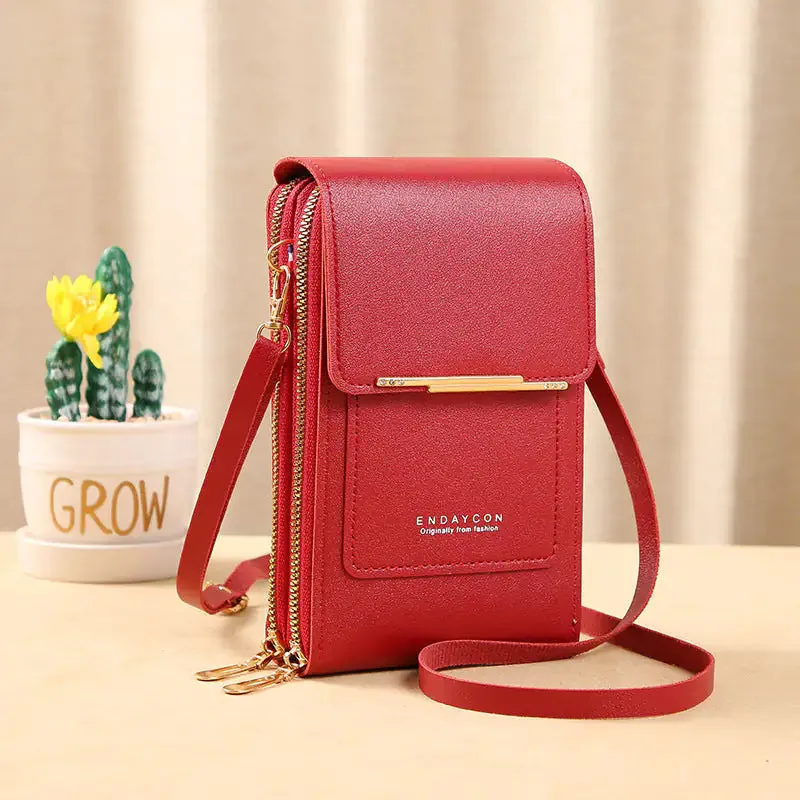 Women's RFID Anti-theft Leather Shoulder Bag