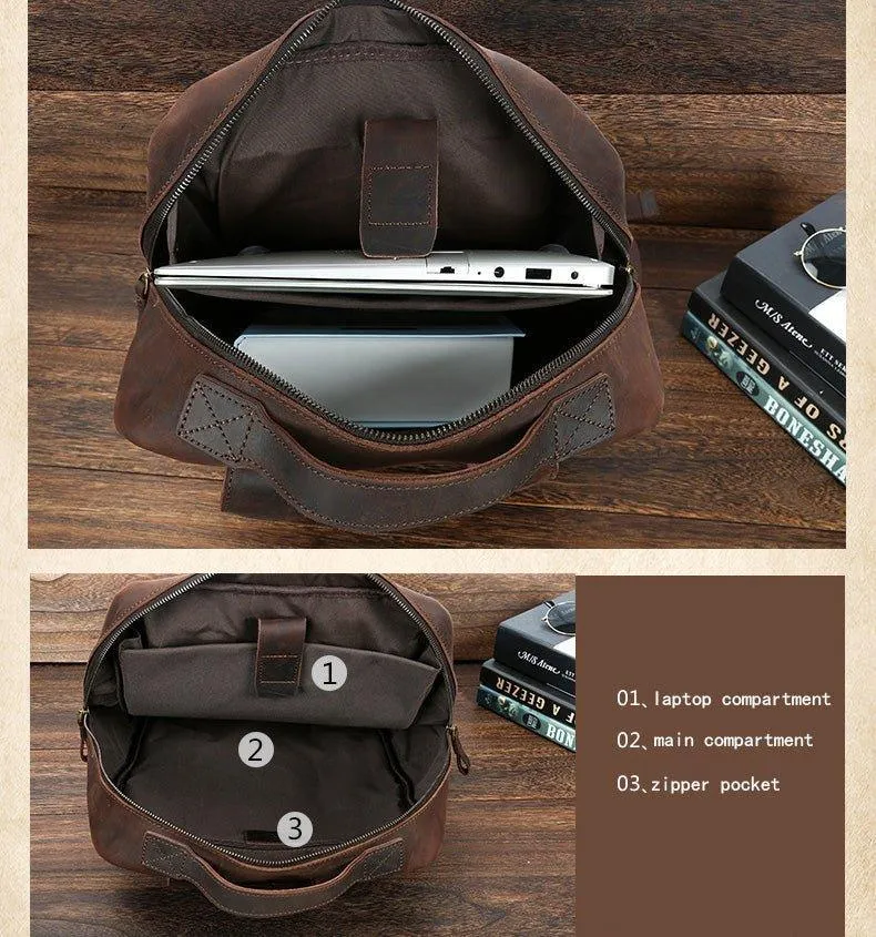 Woosir Laptop Backpack Leather for Work
