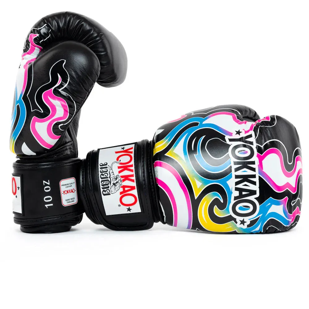 Yokkao Boxing Gloves - Flames Black