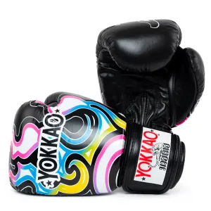 Yokkao Boxing Gloves - Flames Black