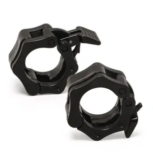 York Barbell | 2" Olympic Locking Clamp Collars - Black