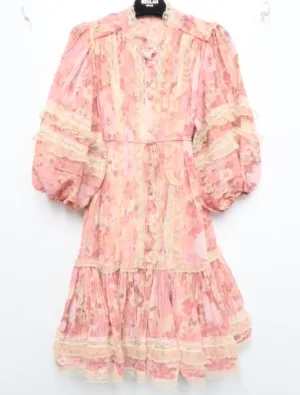 Zimmerman Style Mini Pink Dress